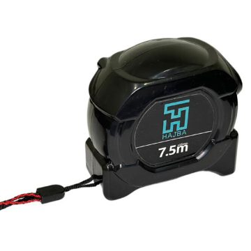 HAJBA TECH Maßband 7,5 Meter, Stahl, mit Neon-Ziffern