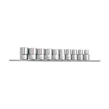 HANS 1/2" Stecknuss-Satz 10-tlg. 10-24mm CrV 4610M