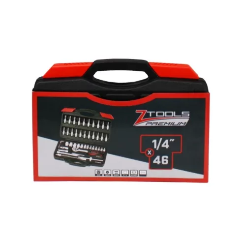 Z-TOOLS 1/4" dugókulcs és bit készlet 46r.