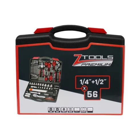 Z-TOOLS 1/4"+1/2" szerszám készlet 56r.