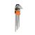 KENDO Extra Long Ball-End Hex Key Set 9pcs SW1.5-10 CrV No.20737