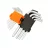 KENDO TORX kulcs készlet 9r. T10-T50 CrV No.20741
