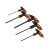 KENDO T-Handle Hex Key Set, 5 pcs, SW3.0-SW8.0, CrV, No. 20779