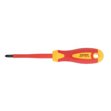   KENDO VDE Pozidriv, szigetelt csavarhúzó PZ1x80mm CrV No.20432