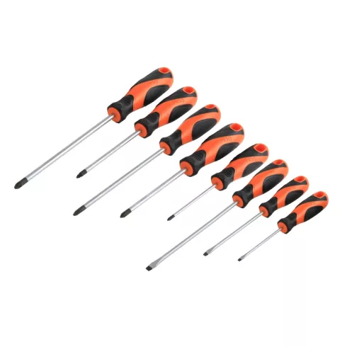 KENDO csavarhúzó készlet 8r. SL+PH+PZ mágneses CrV No.85115