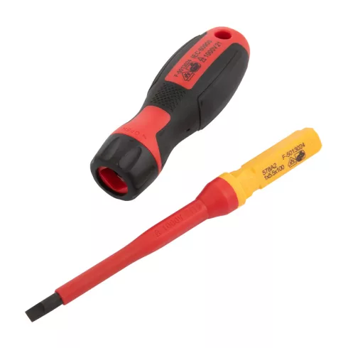 KENDO VDE szigetelt csavarhúzó készlet 12+1r. SL+PH+PZ+TX+fázisceruza No.20485