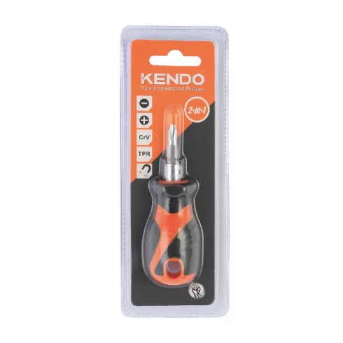 KENDO 2in1 Stubby csavarhúzó készlet 2r. SL6,0+PH2x65mm CrV No.20217