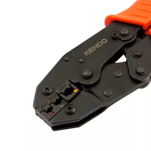 KENDO saruzó fogó szigetelt sarukhoz 235mm 0,5-6,0mm2 AWG 20-10 No.11706