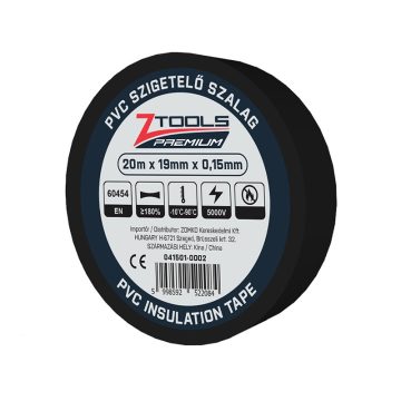Z-TOOLS PVC Insulation Tape black 20mx19mm/0,15mm