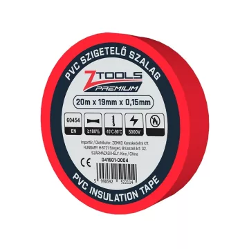 BERGER PVC szigetelőszalag Piros 20mx19mm/0,15mm