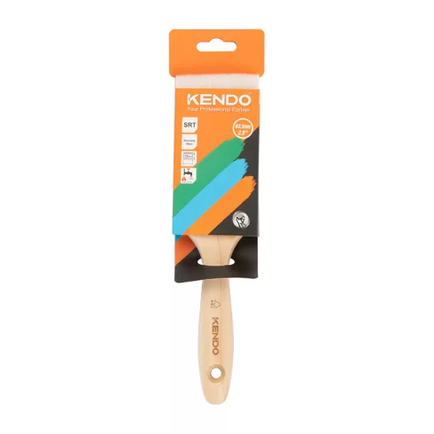 KENDO lapos festőecset, fa nyéllel 2.5"/63.5mm No.46204