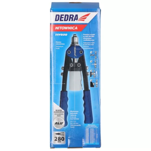 DEDRA Homlok popszegecs húzó karhossz 280mm 11Y020