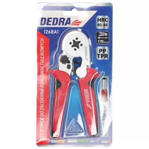 DEDRA Krimpelő fogó véghüvelyekhez 0.25-10mm2 1268A1