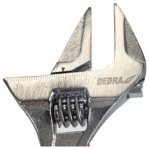 DEDRA Állítható csavarkulcs, rövid 140mm, pofák mérettartománya: 0-34mm, CRV 12B014