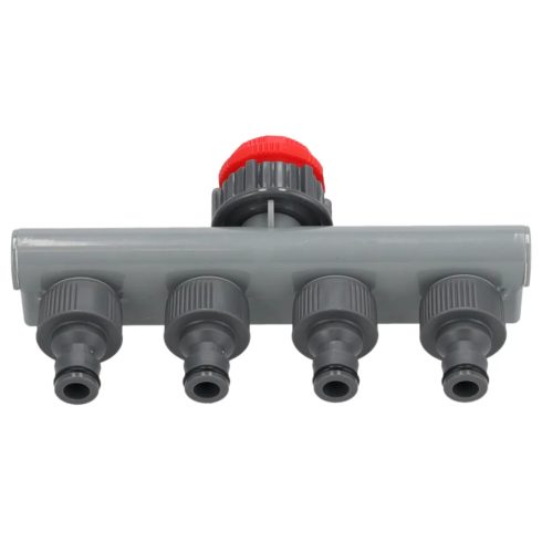 DEDRA Négyes csapcsatlakozó 1/2"-3/4"-1", kártya 80N003K