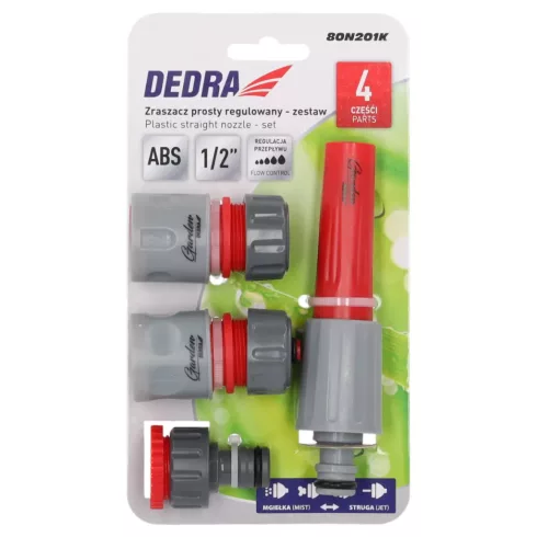DEDRA Egyszerű szabályozható szórófej - készlet 4db 80N201K