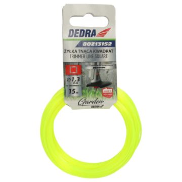   DEDRA Schneidfaden Quadratischer Querschnitt 1,3mmx15m 80Z13152