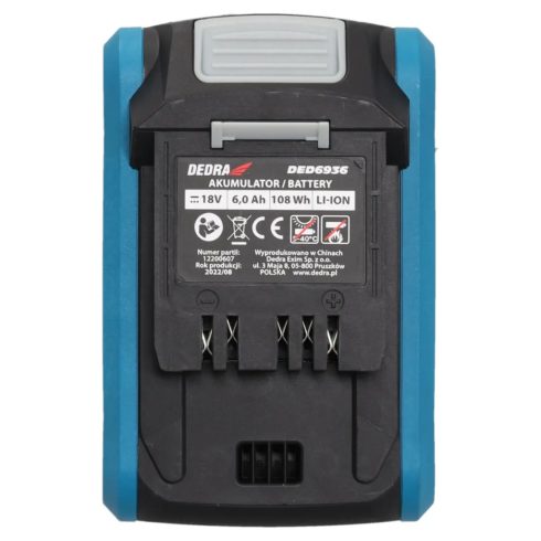 DEDRA Akku 6.0Ah 18V Li-Ion DED6936
