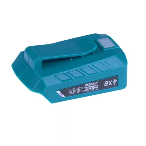 DEDRA Akkumulátorról 2db USB töltő port adapter DED7003