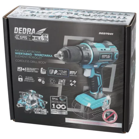 DEDRA Akkumulátoros fúró csavarozó 18V DED7041