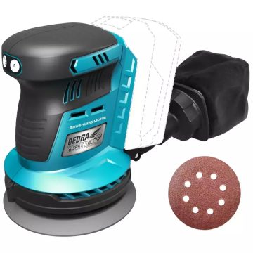   DEDRA Cordless Random Orbital Sander 18V 125mm, without carbon brushes DED7062