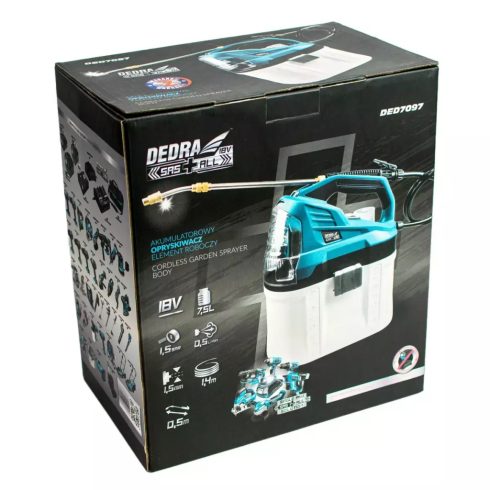 DEDRA Akkumulátoros permetező 18V SAS+ALL DED7097