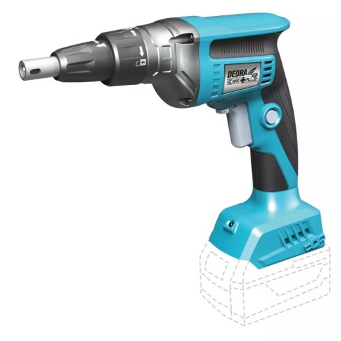 DEDRA Bürstenloser 1/4" Hex Trockenbauschrauber mit Magazinhalter 18V-os  DED7159