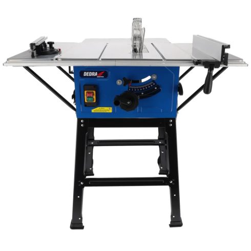 DEDRA Tischkreissäge mit Hartmetallblatt 254mm 2000W, Hartmetall-Tischkreissägeblatt 24/40/60 DED7754T3