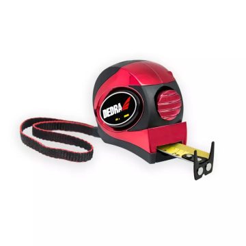   DEDRA Maßband 3m/16mm rot, mit automatischer Verriegelung, Magnet, beidseitig bedrucktes Band, Gummibeschichtung + Chrom, Nylon, Blisterverpackung M392P