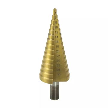 DEDRA Stufenbohrer 4-30mm, HSS, TiN WMST0430