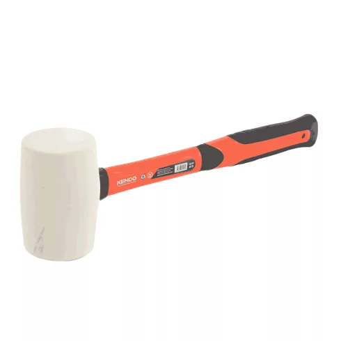KENDO gumikalapács, üvegszálas 450g fehér No.25501