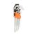 KENDO Long Hex Key Set 9pcs SW1.5-10 CrV No.20732