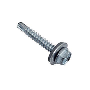   DIN7504K 4,8x55 Hexagonal head self-drilling wood screw+EPDM galvanized OD (250 pcs/box) 02158