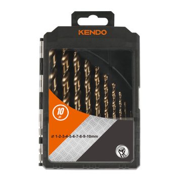  KENDO csigafúró készlet HSS-E Co5 10r. 1,0-10,0/1,0 P-Box No.11603934