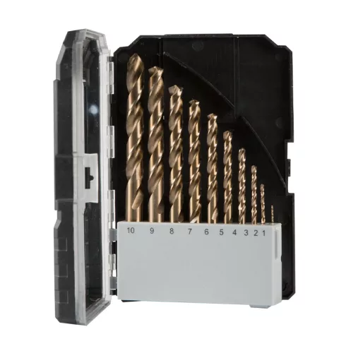 KENDO csigafúró készlet HSS-E Co5 10r. 1,0-10,0/1,0 P-Box No.11603934