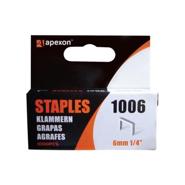APEXON Staples 6mm 1000pcs 1006/M (Rapid53)