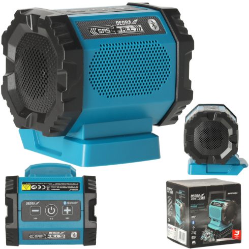 DEDRA Akkumulátoros hangszóró bluetooth, USB aljzat 18V DED7004