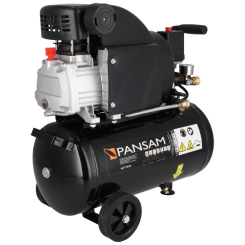 DEDRA Ölgeschmierter Kompressor 1500W, 8atm, 24liter, 200l/min, zwei Nanometer, zwei Schnellanschlüsse A077020