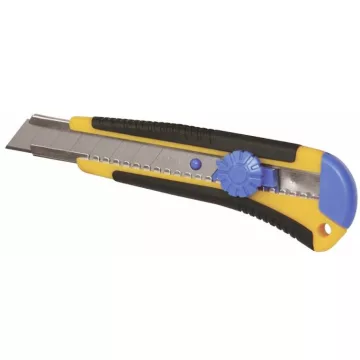   DEDRA 18mm szike csavaros rögzítésű, gumirozott markolat M9016P