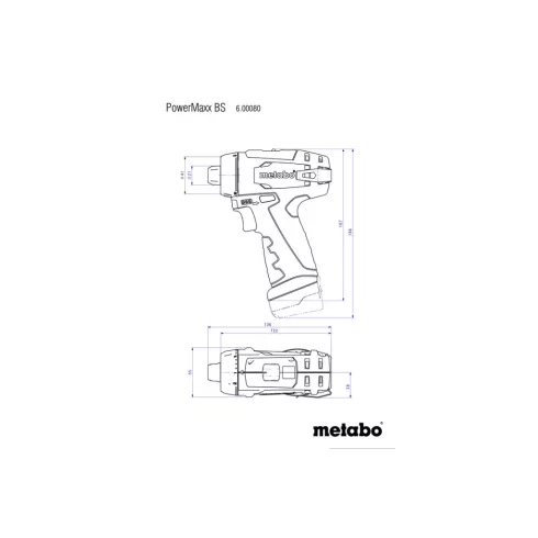 METABO Powermaxx BS 2x2 Ah 600984500