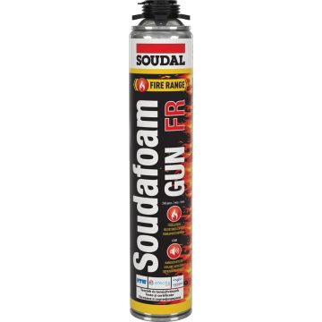   SOUDAL Soudafoam FR Feuerbeständiger Pistolen-PU-Schaum 750ml