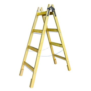 Holz-Malerleiter mit 4 Stufen