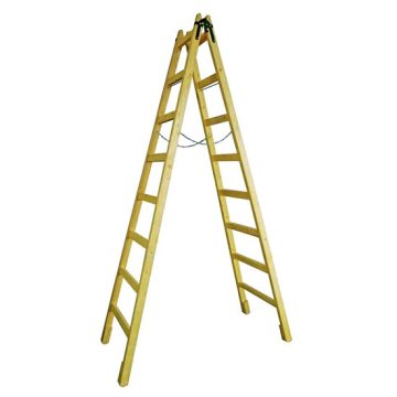 Holz-Malerleiter mit 8 Stufen