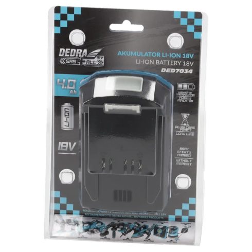 DEDRA Akku 4.0Ah 18V Li-Ion DED7034