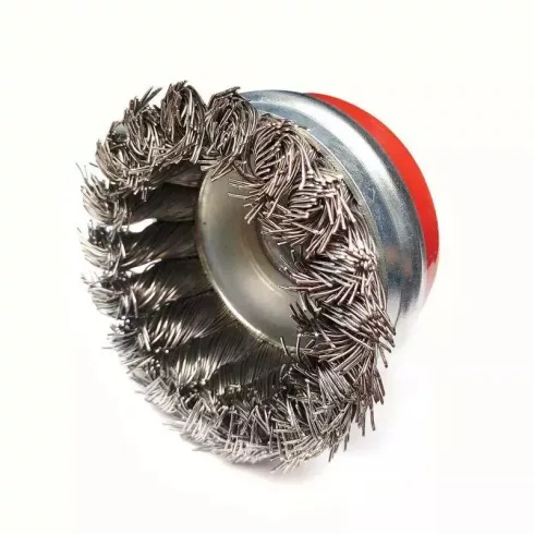 DEDRA Acél harang drótkefe 100mm, menet M14, sodrott  F37-100