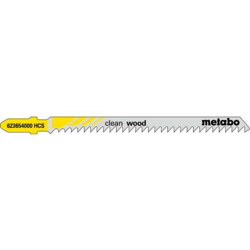   METABO 5 Stichsägeblätter "clean wood" 91mm / 3,0 (623654000)