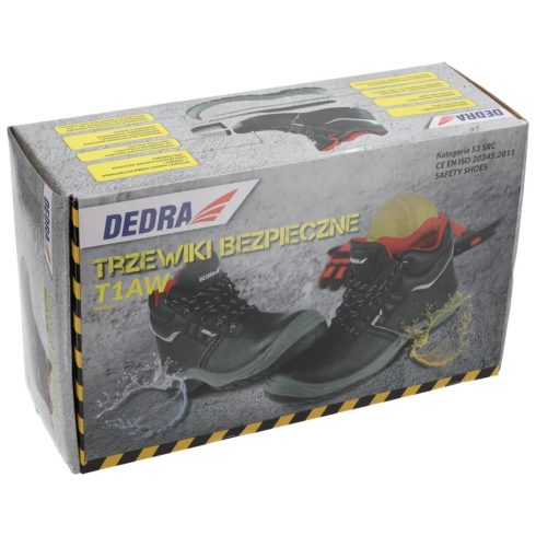 DEDRA  Munkavédelmi bakancs T1AW, bőr, méret: 47, S3 SRC kat.  BH9T1AW-47