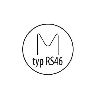   DEDRA   Kunststoff Heftklammer, RS46  TYP, 0.6mm, M für Außenecke, 100 pcs DED75272