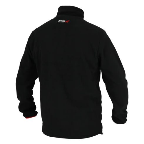 DEDRA Fleecejacke 300g/m², Größe L, Farbe Schwarz BH6PB-L