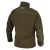 DEDRA Fleece-Pullover mit Einsätzen, 280g/m², Größe L, grün-militär BH6PA-L